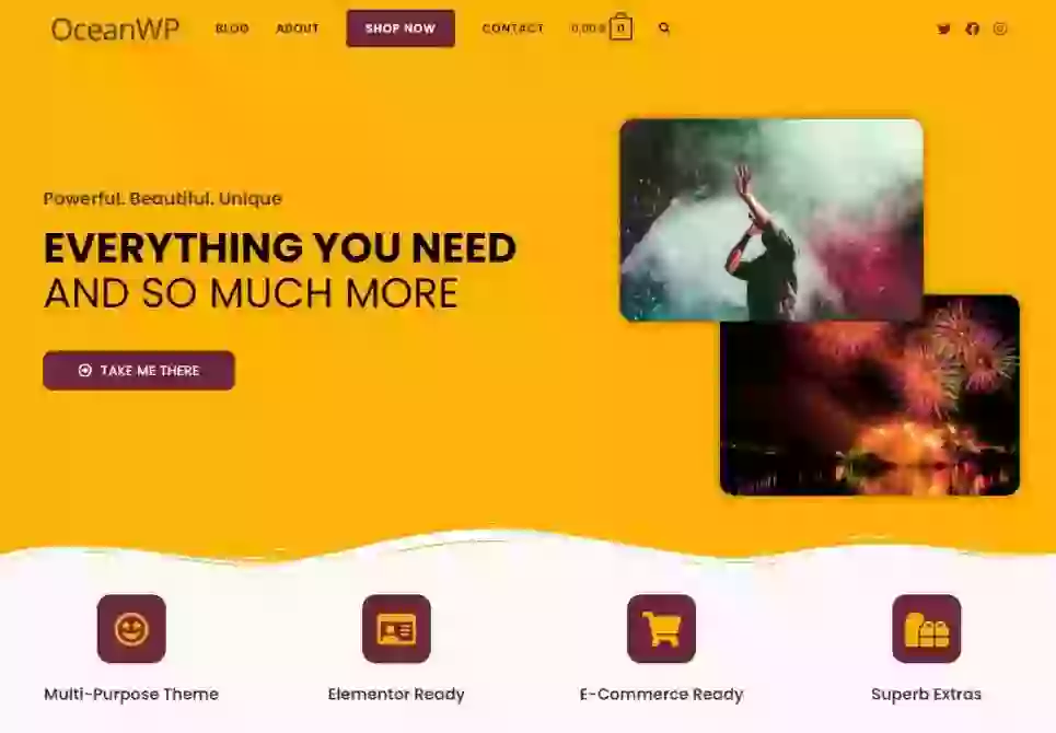 OceanWP企业主题展示