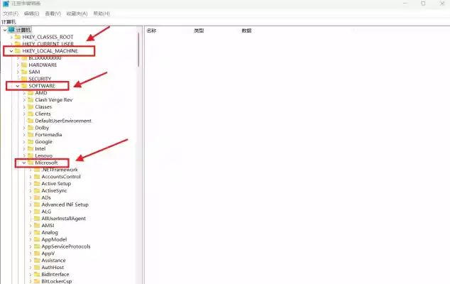 Microsoft文件夹路径图