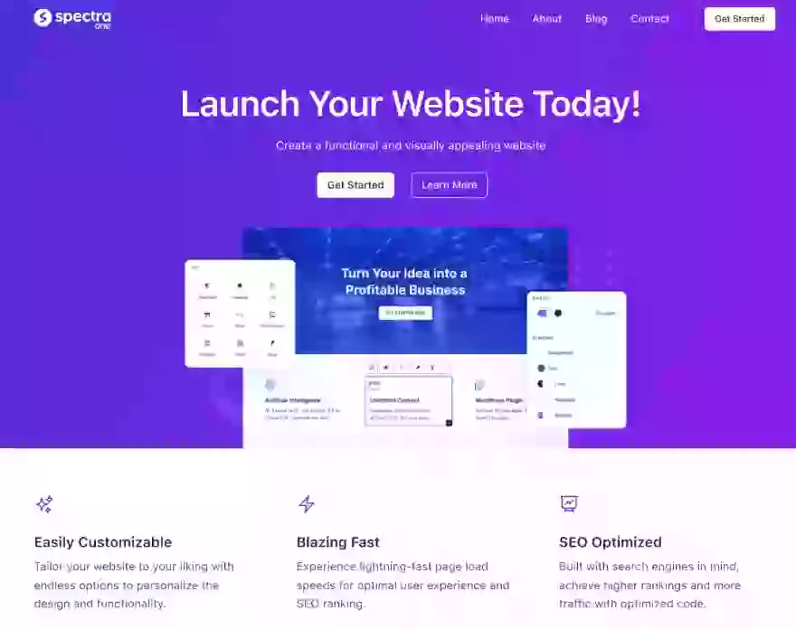 Spectra-One企业主题展示